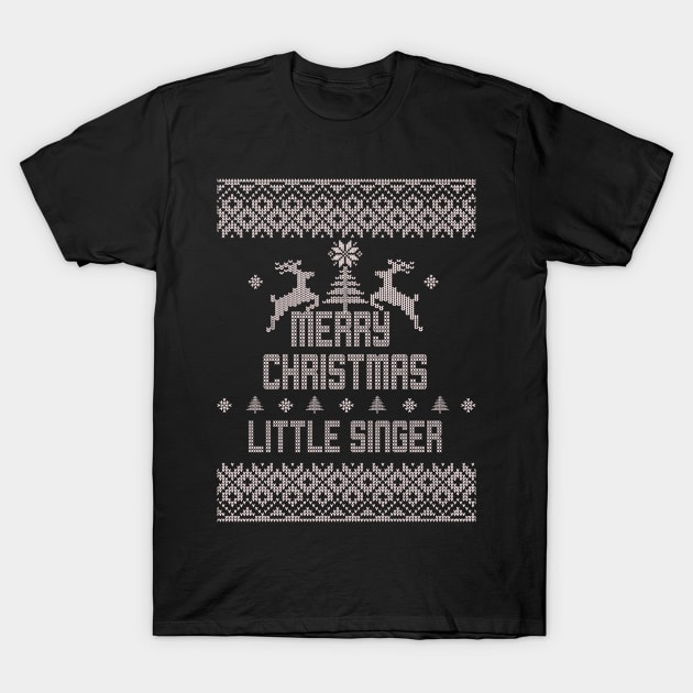 Merry Christmas LITTLE SINGER T-Shirt by ramiroxavier